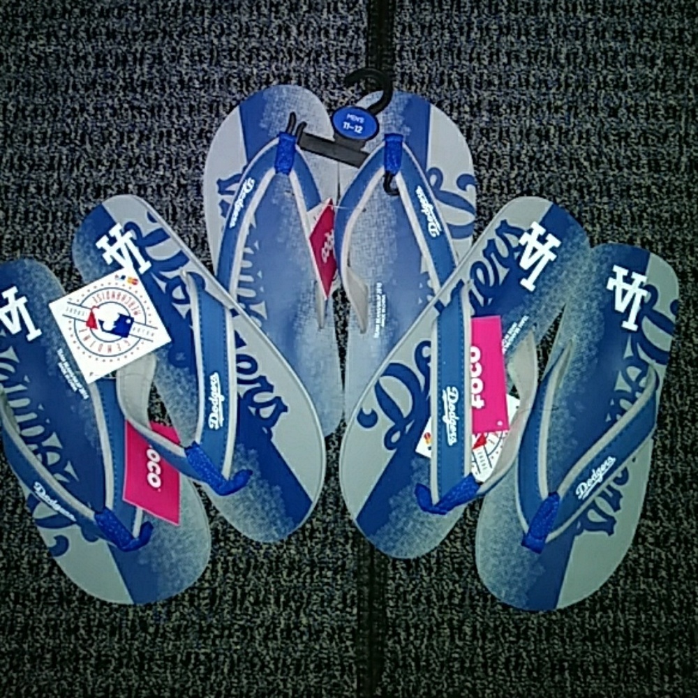 Men's Dodger flip flops